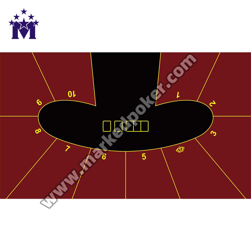 Pea Type Luxury 10-Player Texas Club Custom-Made Poker Table Waterproof Tablecloth
