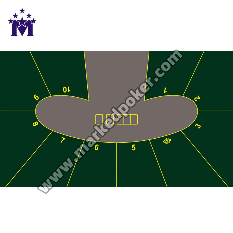 Pea Type Luxury 10-Player Texas Club Custom-Made Poker Table Waterproof Tablecloth