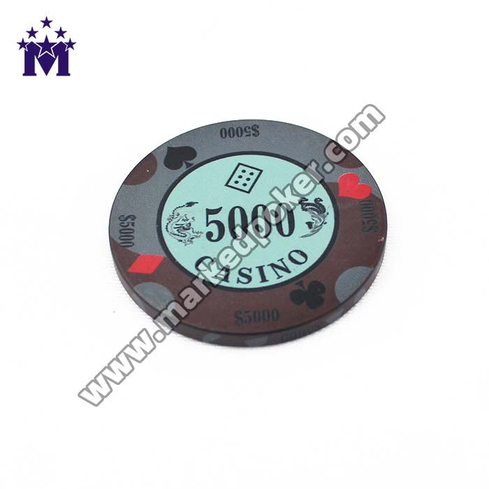 Poker Match Club Custom Ceramic Chip Spot YM-CP05-6