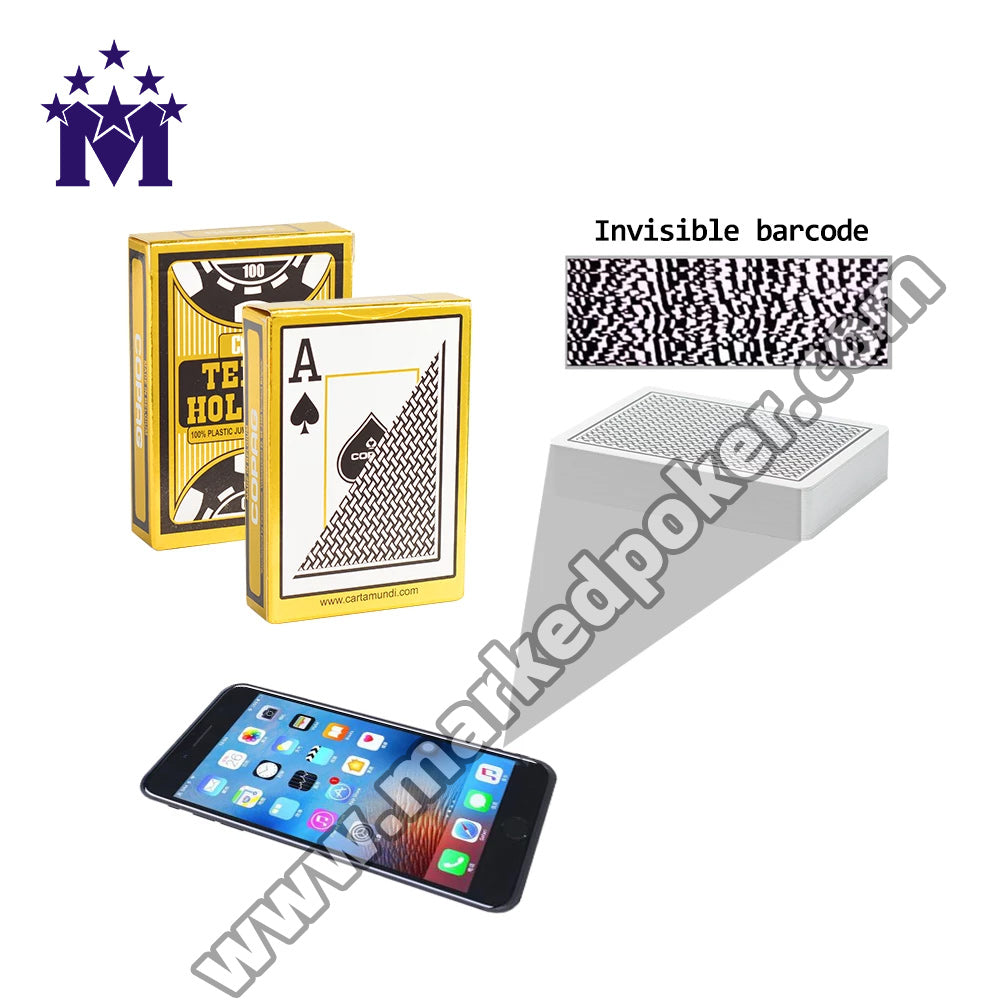 Copag Texas Holdem Decks Secret Side Barcode Marked Playing Cards