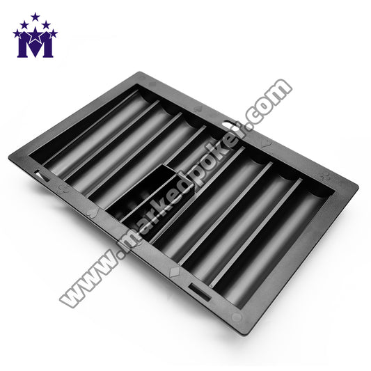 High-Quality Black Thick Plastic Custom-Made Texas Hold'em Poker Table Special Chip Tray