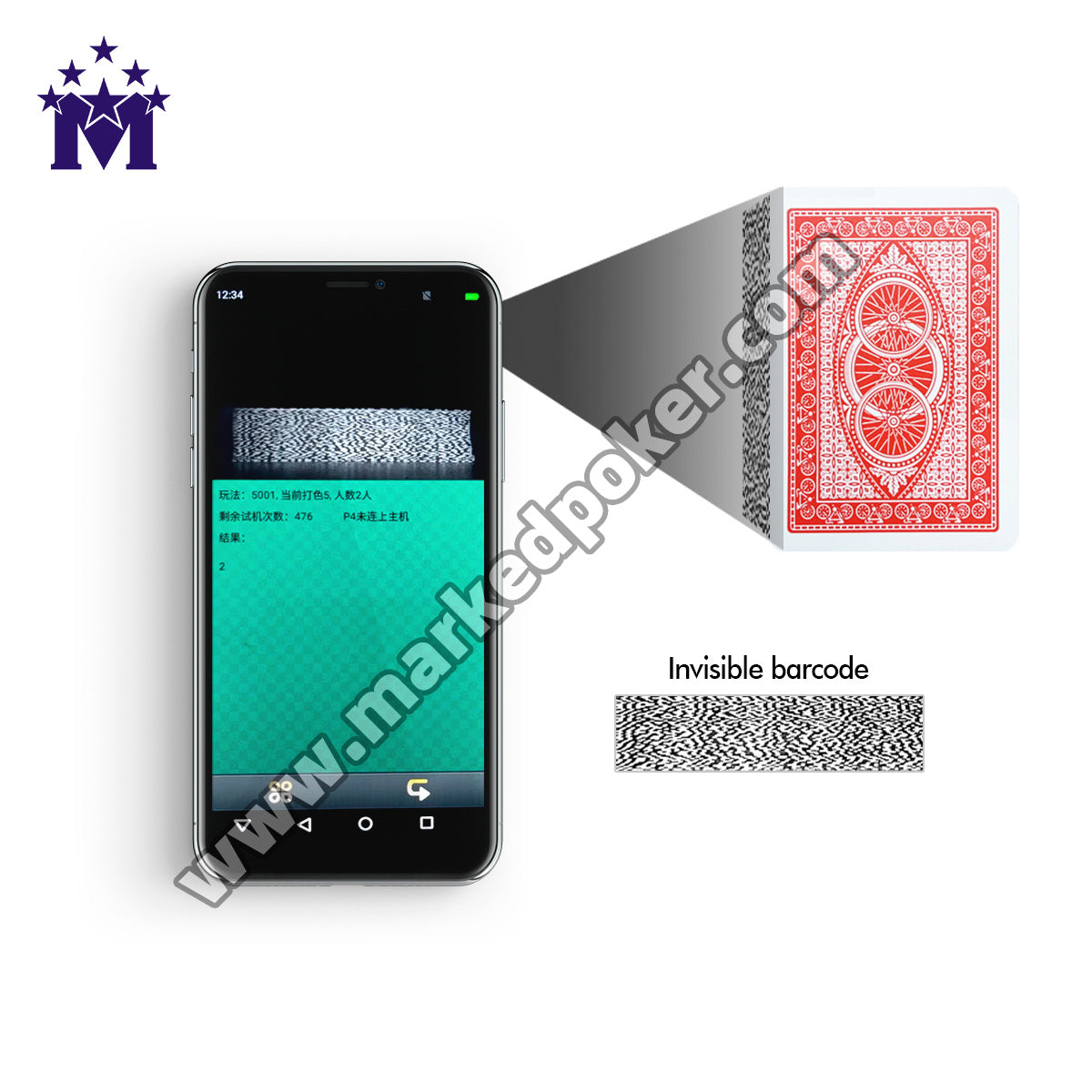 Modiano Jumbo Bike Barcode Marked Playing Cards