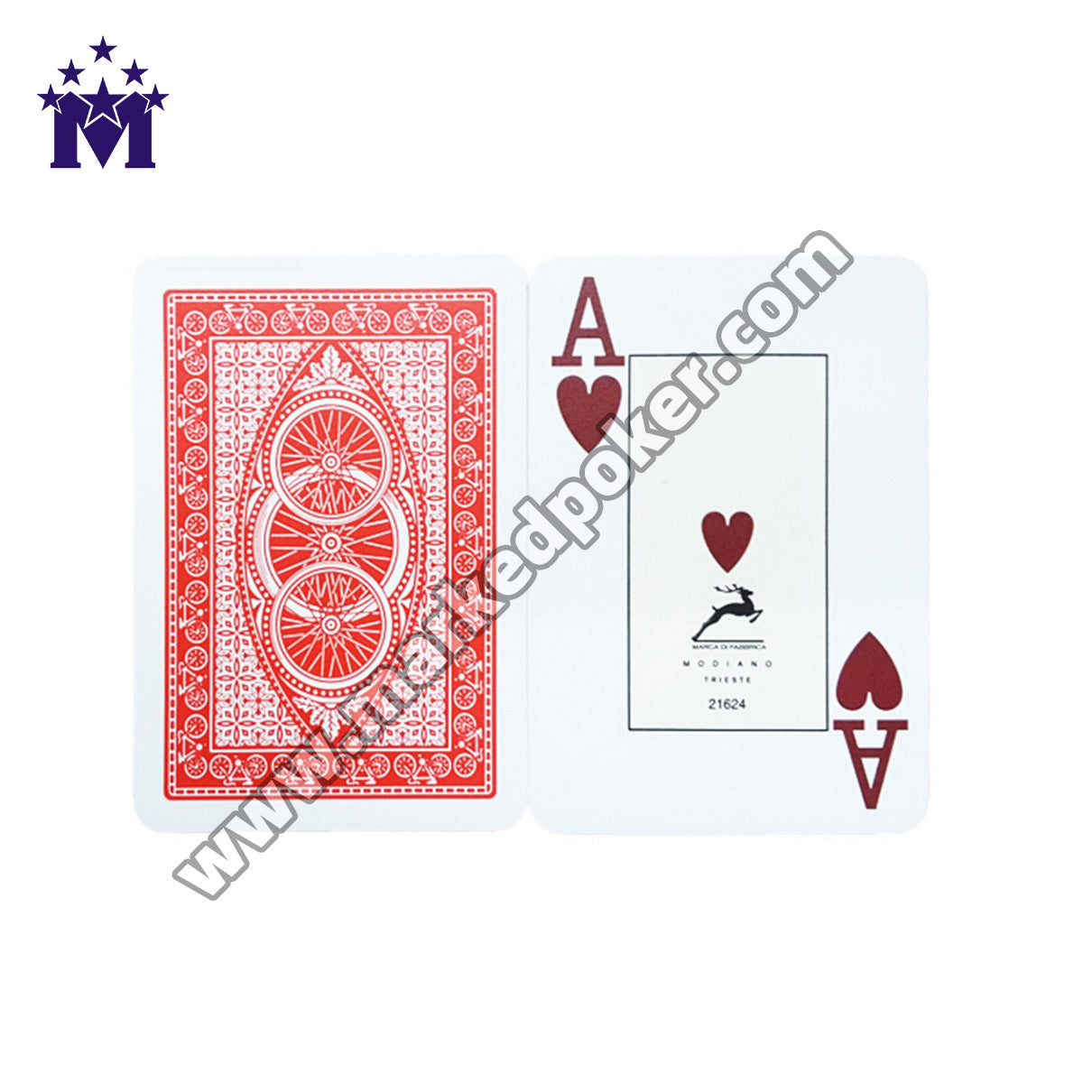 Modiano Jumbo Bike Marked Playing Cards For Invisible Ink Contact Lenses