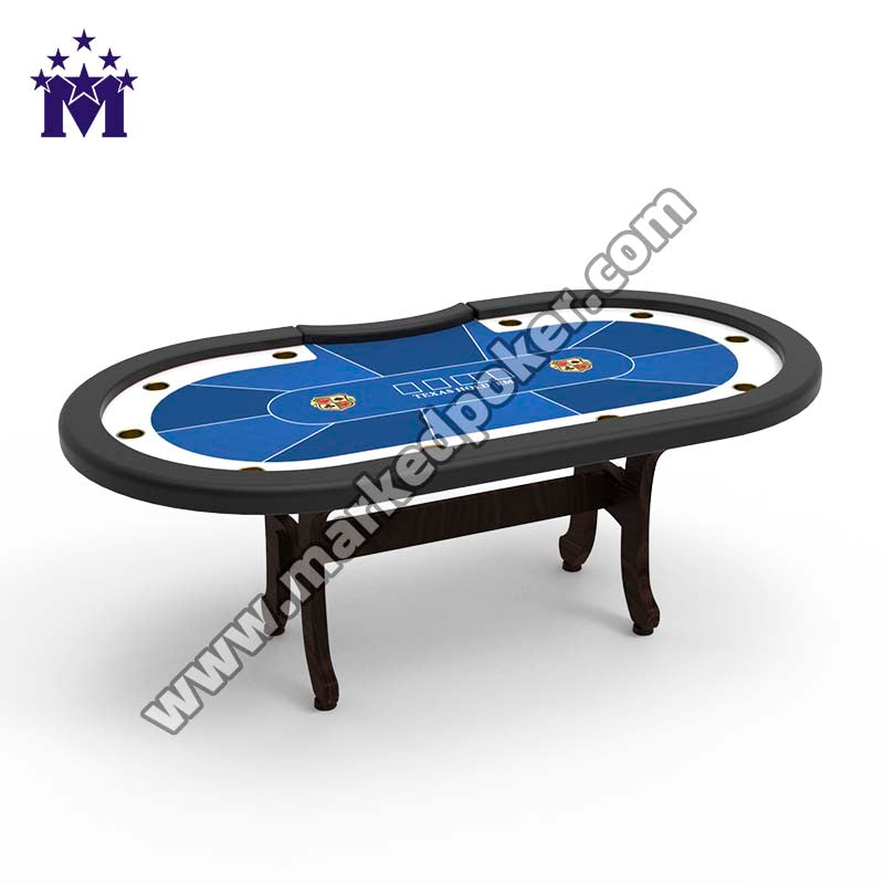 YM-TB01 Upgrade Custom-Made 10-Person Simple Folding Texas Hold'em Entertainment Game Table Design