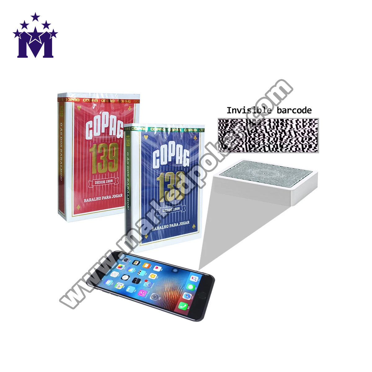 Copag 139 Marking Barcode Cards For Poker Card Analyzer