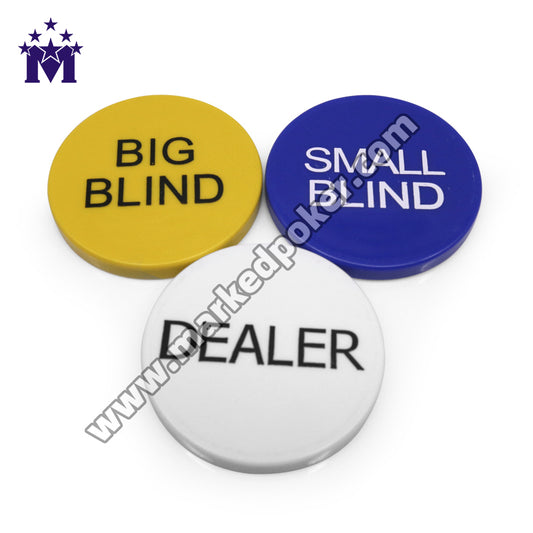 Sports Expert Casino Texas Hold‘em Poker Game Dealer Buttons (3 of Sets Available)