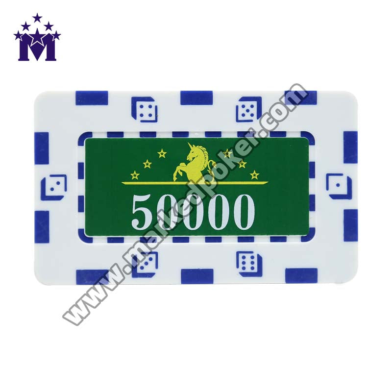 YM-FMGM 760 Pieces Of American ABS Clay Ceramic Poker Chips With Chip Box