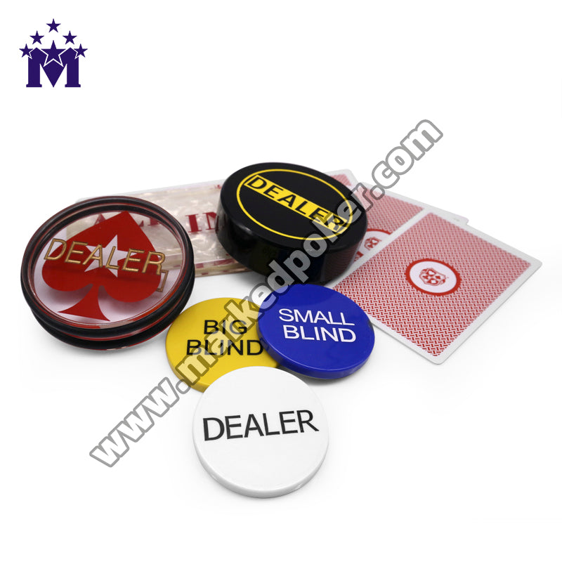 Sports Expert Casino Texas Hold‘em Poker Game Dealer Buttons (3 of Sets Available)