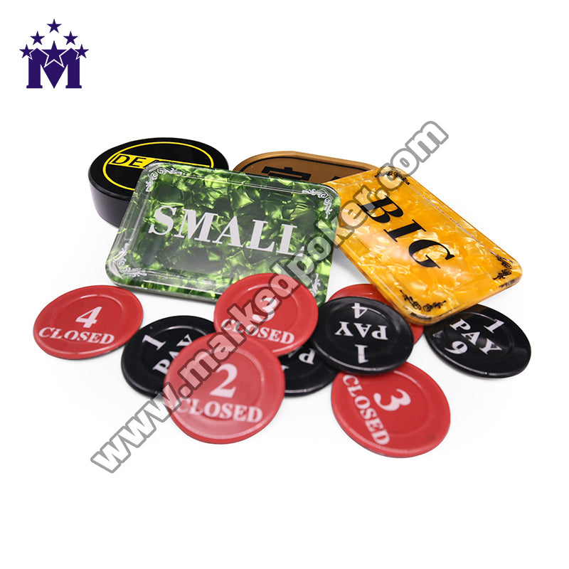 Original Design Square ALL IN All-In Positioning Card For Texas Hold'Em Game YM-BG01