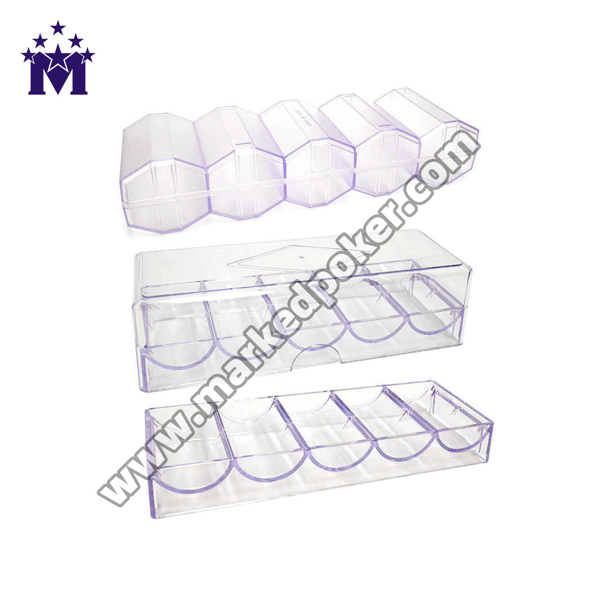 100 Chip Acrylic Chip Tray