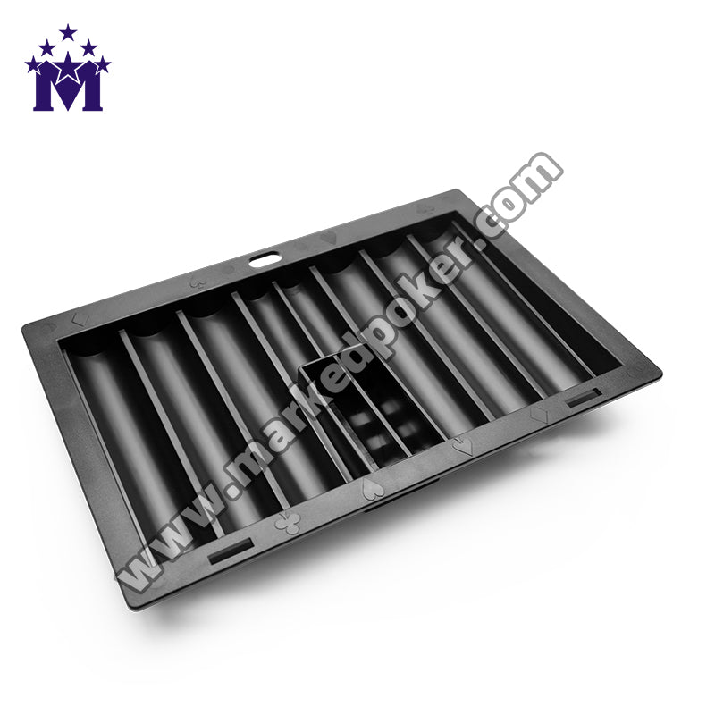 High-Quality Black Thick Plastic Custom-Made Texas Hold'em Poker Table Special Chip Tray