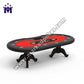 Original Wood Color Solid Wood Design Custom Texas Hold'em 10-Player Entertainment Gaming Table YM-TB02