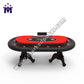 Original Wood Color Solid Wood Design Custom Texas Hold'em 10-Player Entertainment Gaming Table YM-TB02