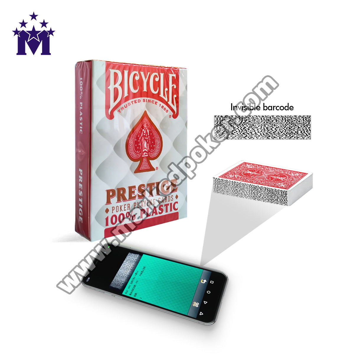 Bicycle Prestige Barcode Marked Playing Cards