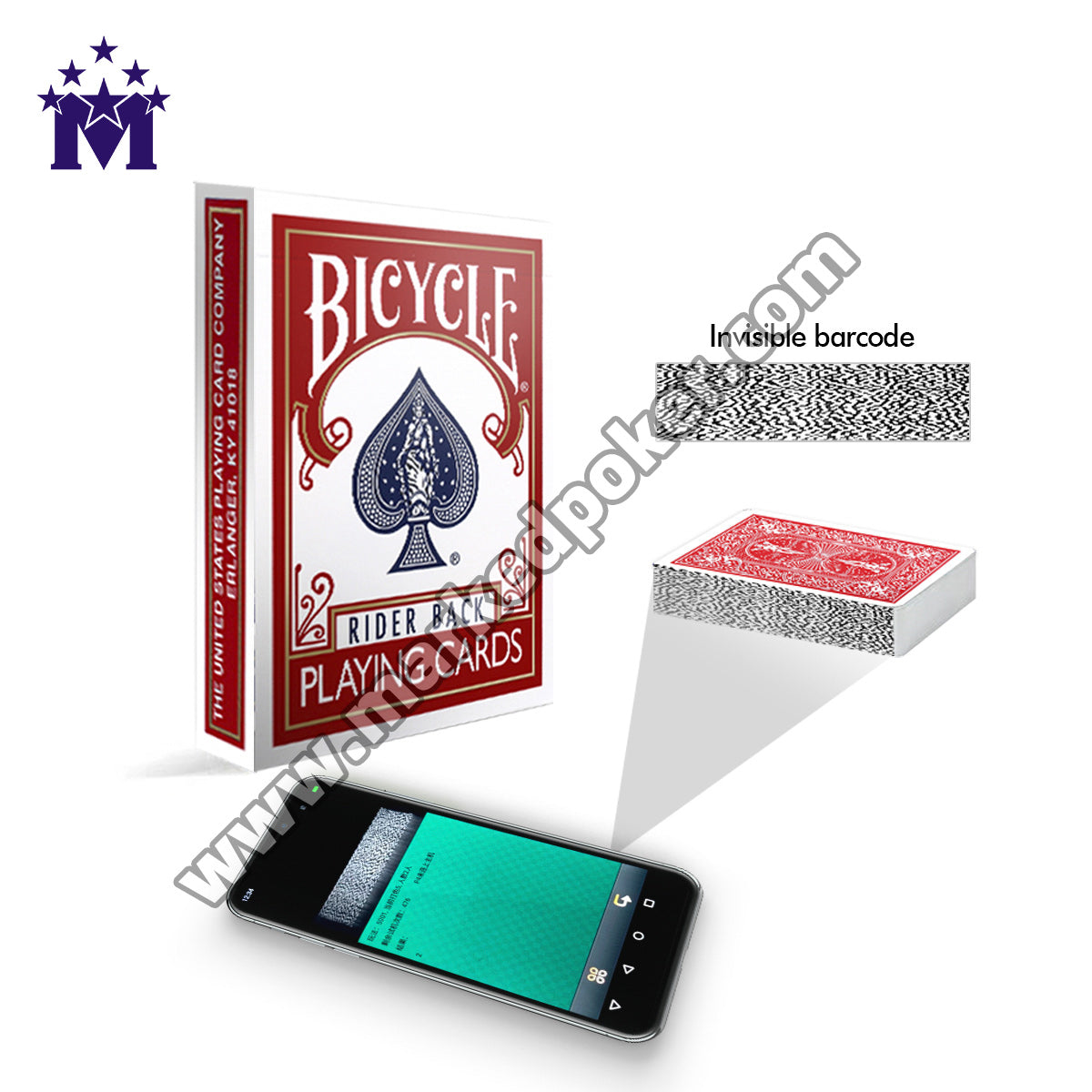 Bicycle Rider Back Barcode Marked Decks Games