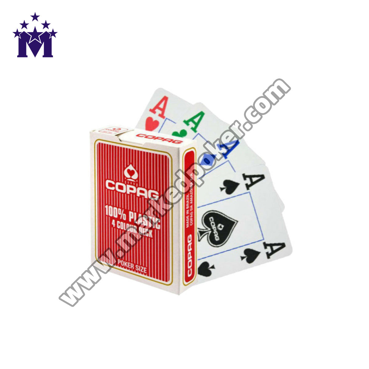 Copag 4 Colour Poker Barcode Marked Cards