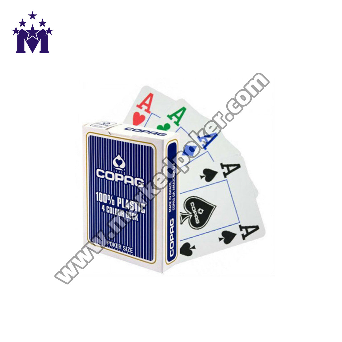 Copag 4 Colour Poker Barcode Marked Cards