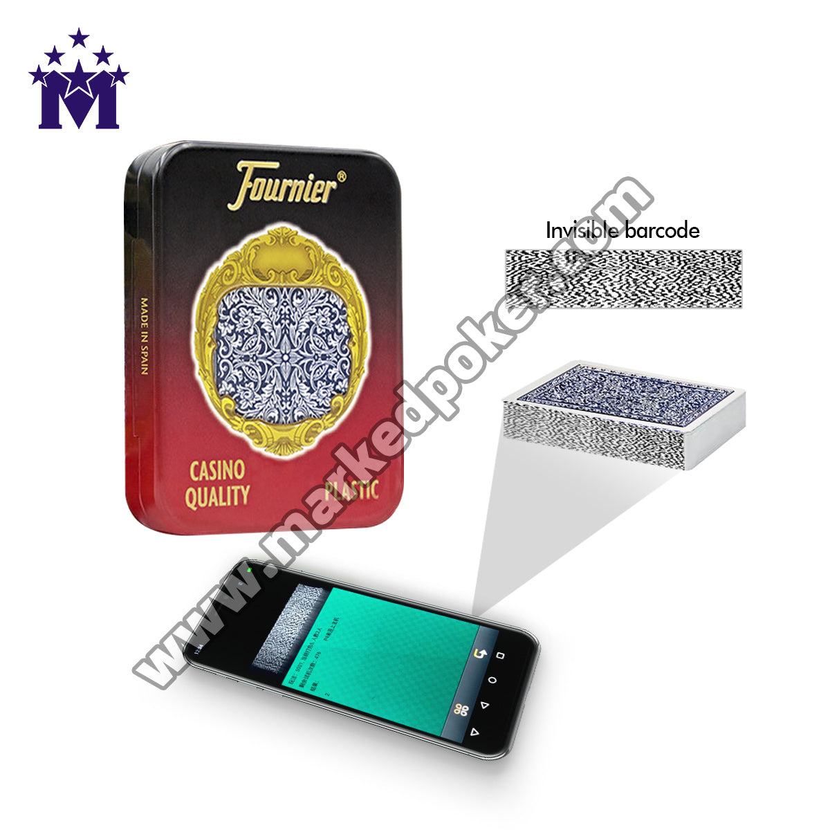Fournier Jumbo Index Barcode Marked Playing Cards
