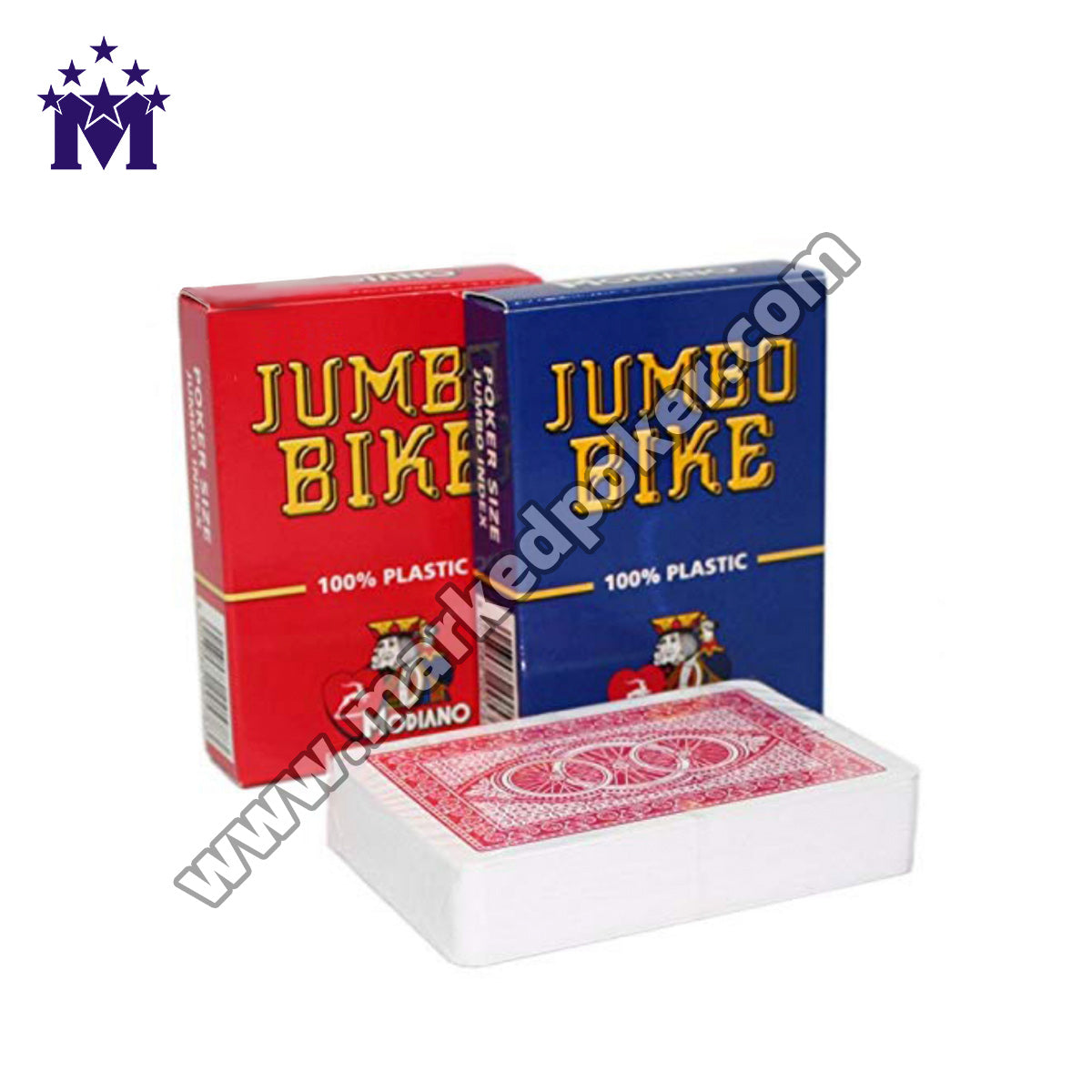 Modiano Jumbo Bike Marked Playing Cards For Invisible Ink Contact Lenses