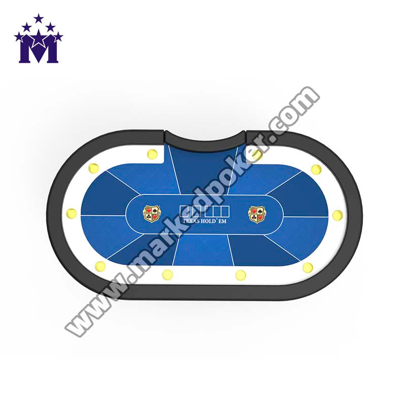 YM-TB01 Upgrade Custom-Made 10-Person Simple Folding Texas Hold'em Entertainment Game Table Design